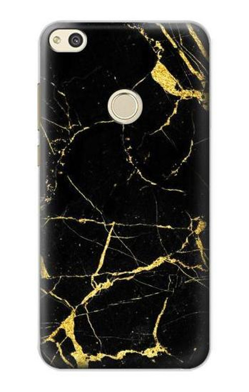 S2896 Gold Marble Graphic Printed Case Cover Custodia per Huawei P8 Lite (2017)