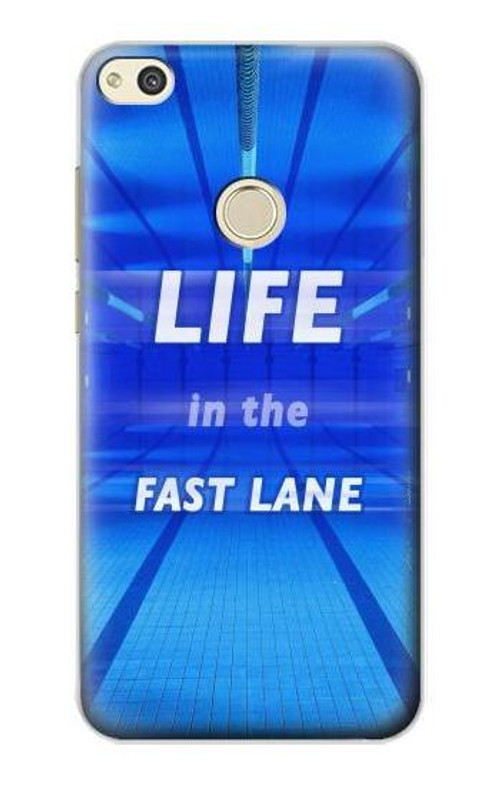 S3136 Life in the Fast Lane Swimming Pool Case Cover Custodia per Huawei P8 Lite (2017)