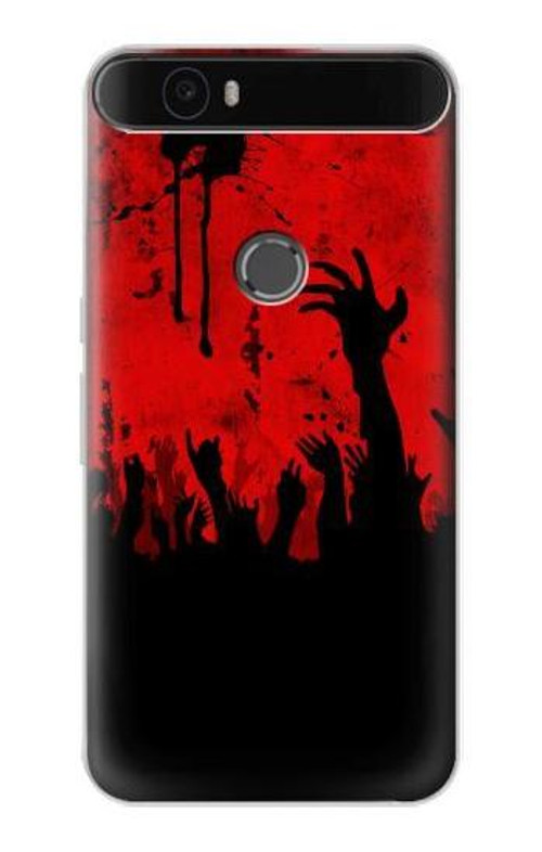 S2458 Zombie Hands Case Cover Custodia per Huawei Nexus 6P