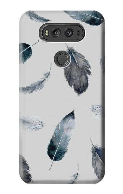 S3085 Feather Paint Pattern Case Cover Custodia per LG V20