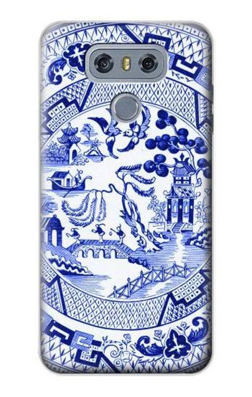 S2768 Willow Pattern Graphic Case Cover Custodia per LG G6