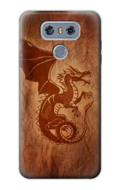 S3086 Red Dragon Tattoo Case Cover Custodia per LG G6