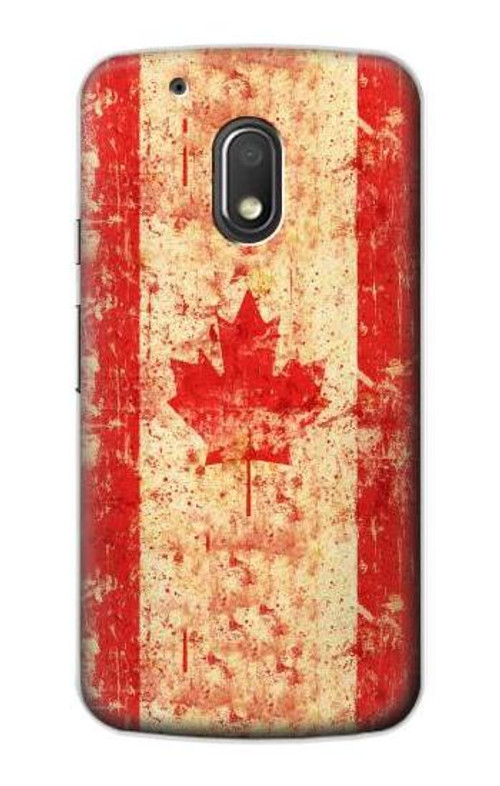 S1603 Canada Flag Old Vintage Case Cover Custodia per Motorola Moto G4 Play