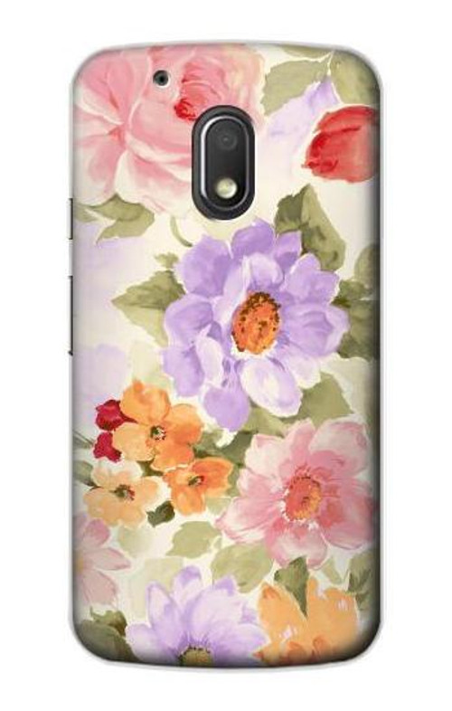 S3035 Sweet Flower Painting Case Cover Custodia per Motorola Moto G4 Play