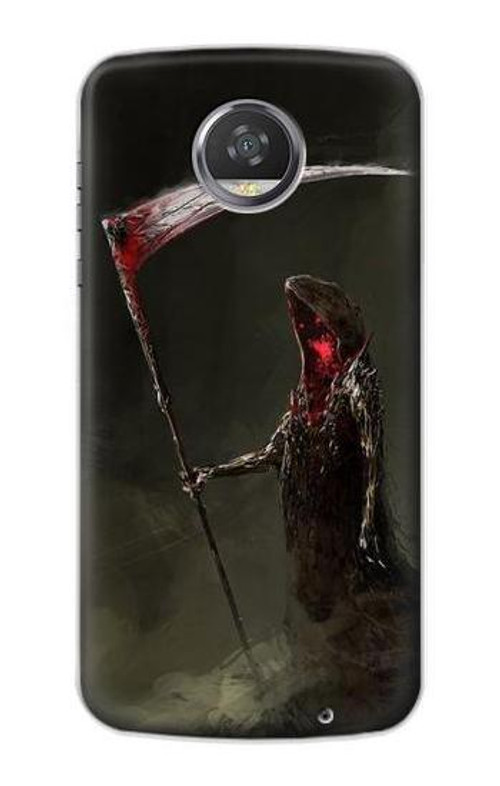 S1319 Grim Reaper Death Scythe Case Cover Custodia per Motorola Moto Z2 Play, Z2 Force