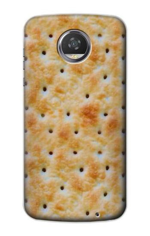 S2987 Cream Cracker Biscuits Case Cover Custodia per Motorola Moto Z2 Play, Z2 Force