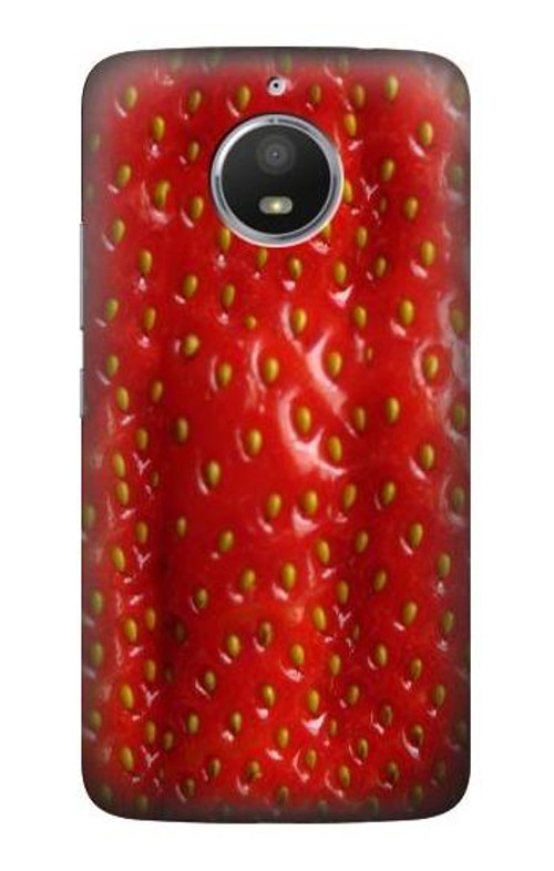 S2225 Strawberry Case Cover Custodia per Motorola Moto E4 Plus