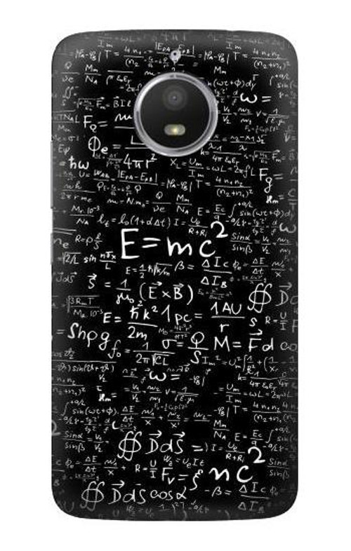 S2574 Mathematics Physics Blackboard Equation Case Cover Custodia per Motorola Moto E4 Plus