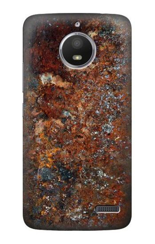 S2714 Rust Steel Texture Graphic Printed Case Cover Custodia per Motorola Moto E4