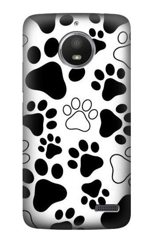 S2904 Dog Paw Prints Case Cover Custodia per Motorola Moto E4