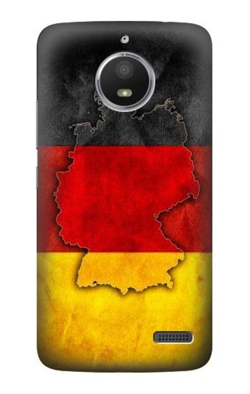 S2935 Germany Flag Map Case Cover Custodia per Motorola Moto E4