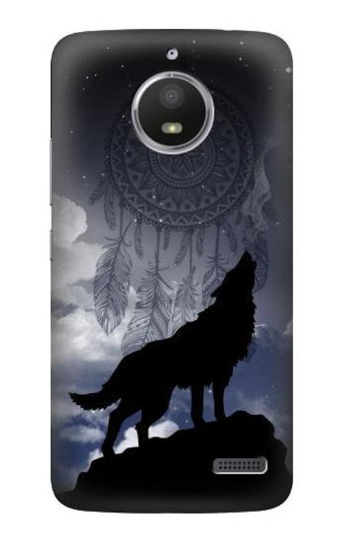 S3011 Dream Catcher Wolf Howling Case Cover Custodia per Motorola Moto E4