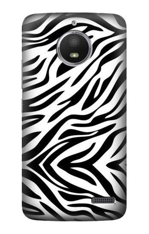 S3056 Zebra Skin Texture Graphic Printed Case Cover Custodia per Motorola Moto E4