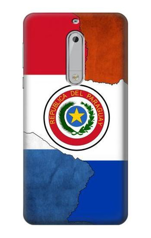 S3017 Paraguay Flag Case Cover Custodia per Nokia 5