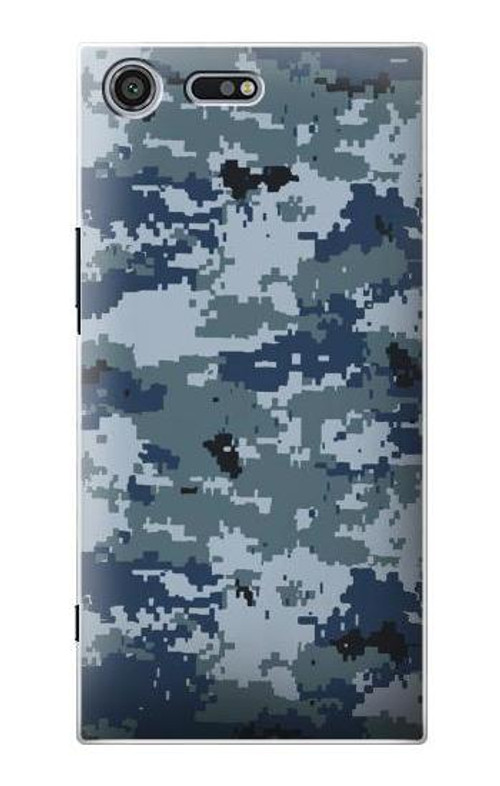 S2346 Navy Camo Camouflage Graphic Case Cover Custodia per Sony Xperia XZ Premium