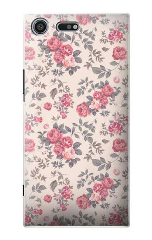 S3095 Vintage Rose Pattern Case Cover Custodia per Sony Xperia XZ Premium