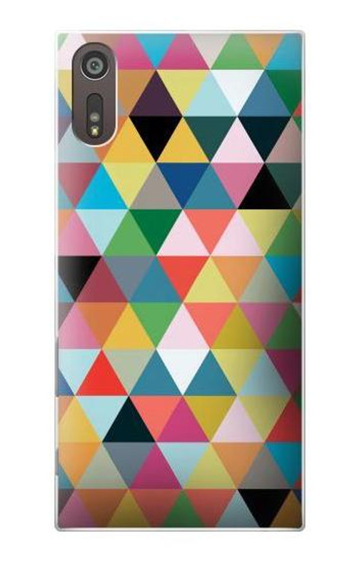 S3049 Triangles Vibrant Colors Case Cover Custodia per Sony Xperia XZ