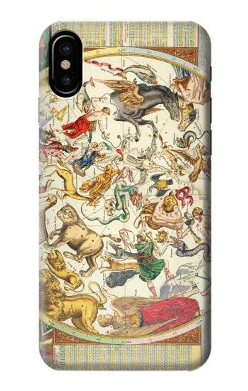 S3145 Antique Constellation Map Case Cover Custodia per iPhone 7, iPhone 8