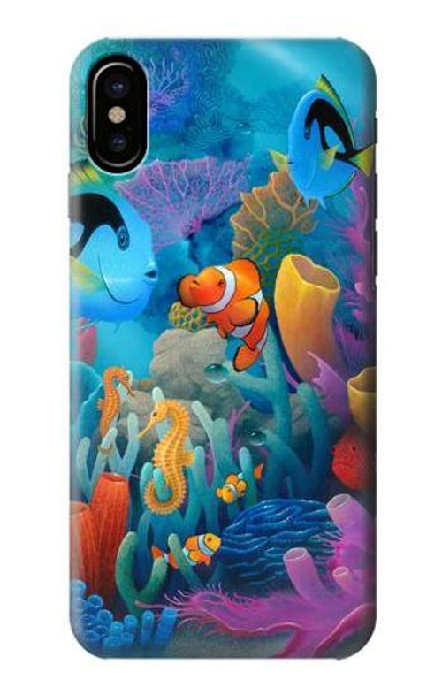 S3227 Underwater World Cartoon Case Cover Custodia per iPhone 7, iPhone 8