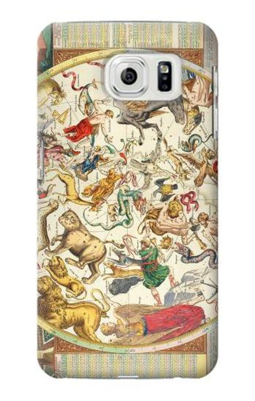 S3145 Antique Constellation Map Case Cover Custodia per Samsung Galaxy S7 Edge