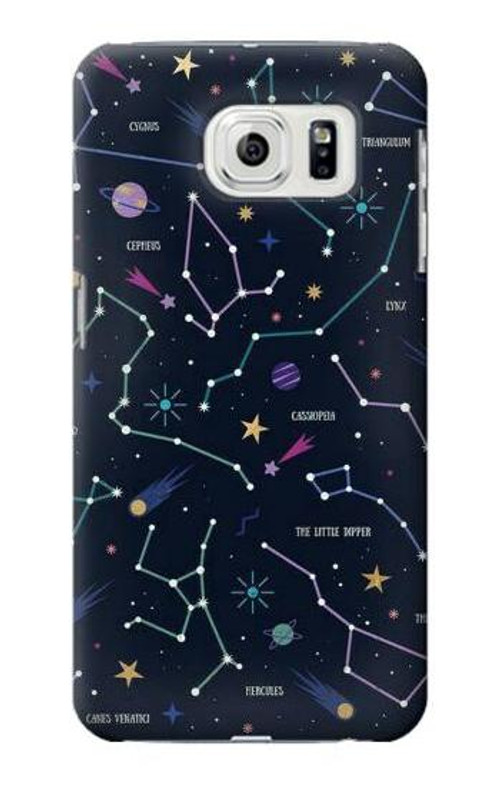 S3220 Star Map Zodiac Constellations Case Cover Custodia per Samsung Galaxy S7 Edge