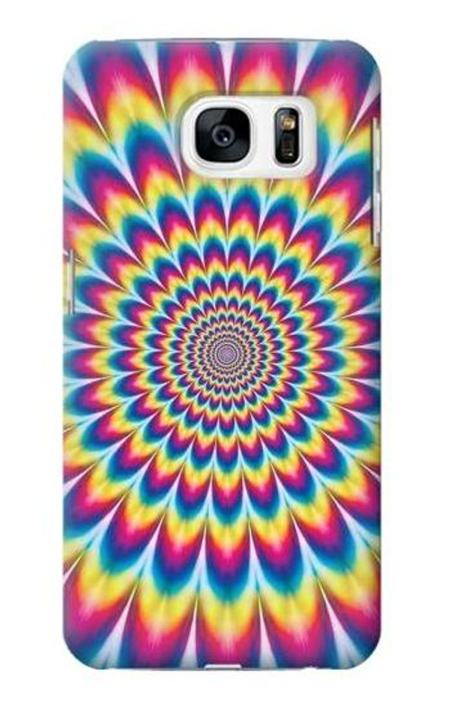 S3162 Colorful Psychedelic Case Cover Custodia per Samsung Galaxy S7