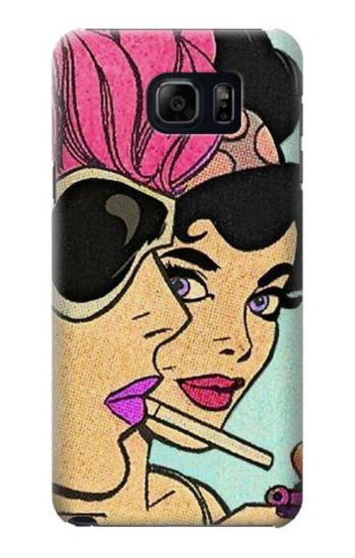 S3171 Girls Pop Art Case Cover Custodia per Samsung Galaxy S6 Edge Plus