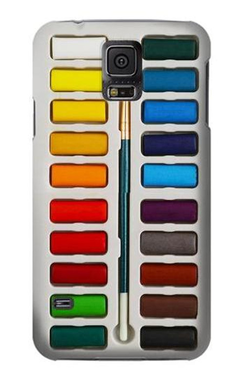 S3243 Watercolor Paint Set Case Cover Custodia per Samsung Galaxy S5