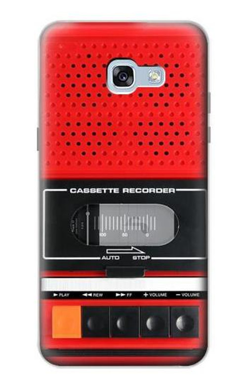 S3204 Red Cassette Recorder Graphic Case Cover Custodia per Samsung Galaxy A5 (2017)