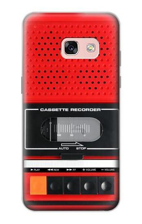 S3204 Red Cassette Recorder Graphic Case Cover Custodia per Samsung Galaxy A3 (2017)