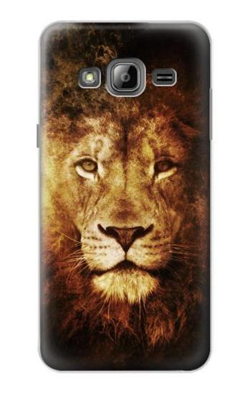 S3182 Lion Case Cover Custodia per Samsung Galaxy J3 (2016)