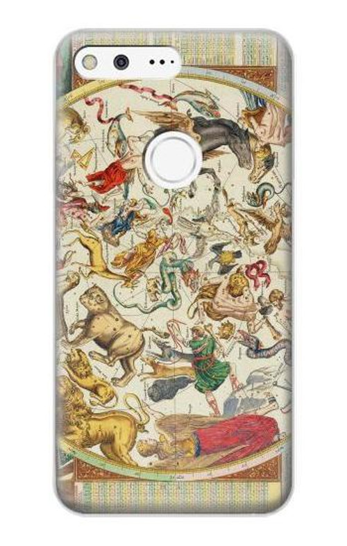 S3145 Antique Constellation Map Case Cover Custodia per Google Pixel XL