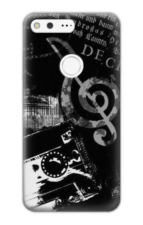 S3197 Music Cassette Note Case Cover Custodia per Google Pixel XL