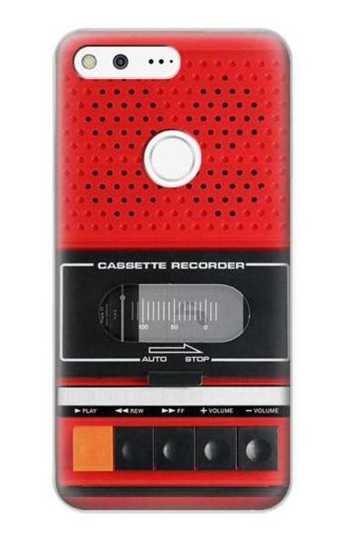 S3204 Red Cassette Recorder Graphic Case Cover Custodia per Google Pixel XL