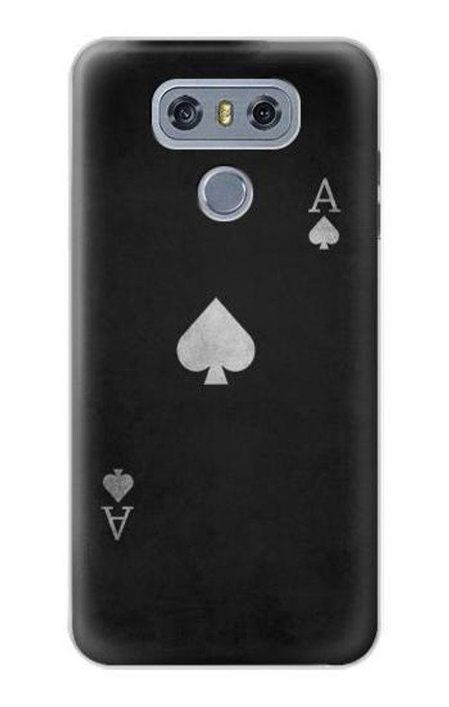 S3152 Black Ace of Spade Case Cover Custodia per LG G6