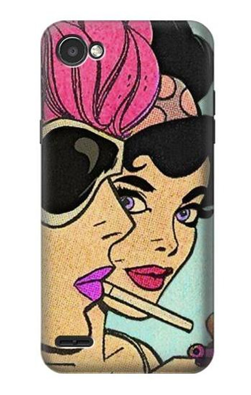 S3171 Girls Pop Art Case Cover Custodia per LG Q6