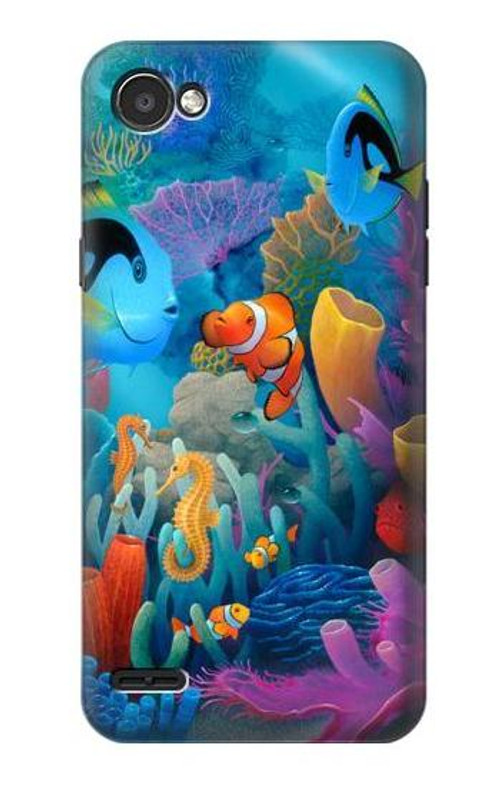 S3227 Underwater World Cartoon Case Cover Custodia per LG Q6