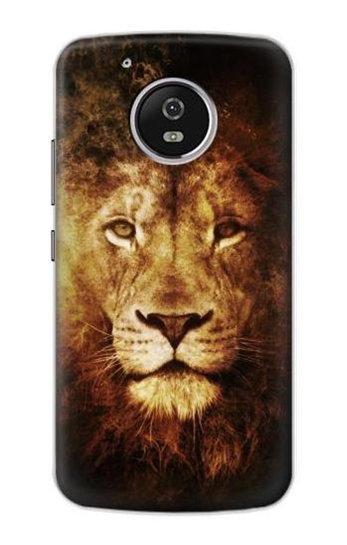 S3182 Lion Case Cover Custodia per Motorola Moto G5