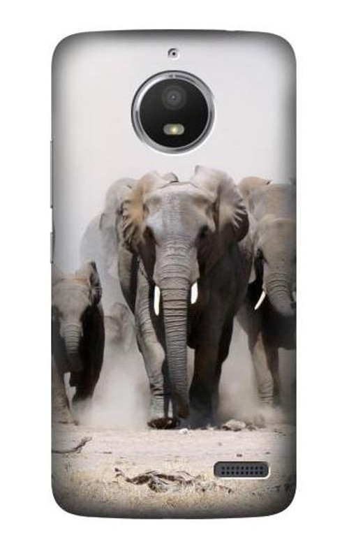 S3142 African Elephant Case Cover Custodia per Motorola Moto E4