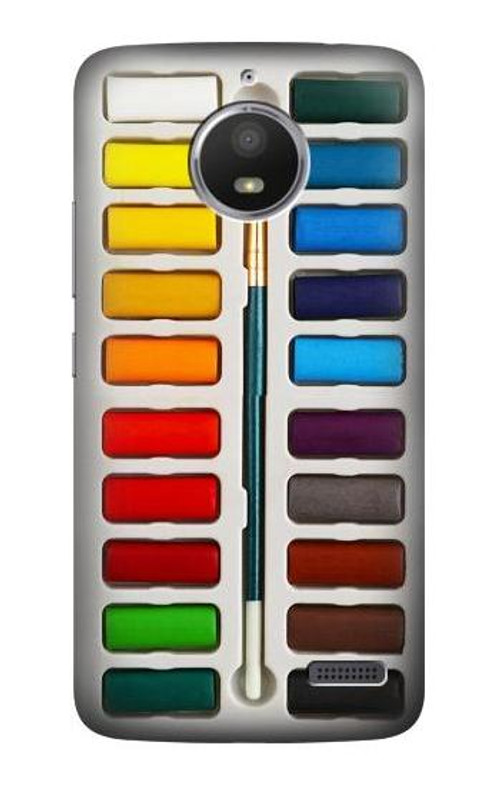 S3243 Watercolor Paint Set Case Cover Custodia per Motorola Moto E4