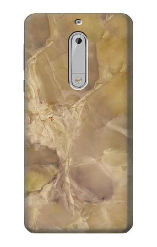 S3240 Yellow Marble Stone Case Cover Custodia per Nokia 5