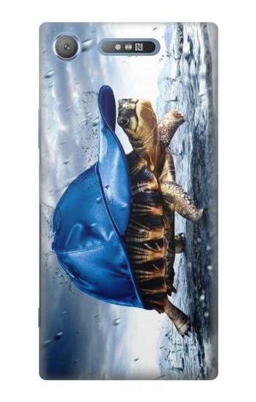 S0084 Turtle in the Rain Case Cover Custodia per Sony Xperia XZ1