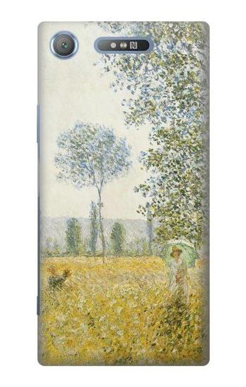 S2682 Claude Monet Fields In Spring Case Cover Custodia per Sony Xperia XZ1