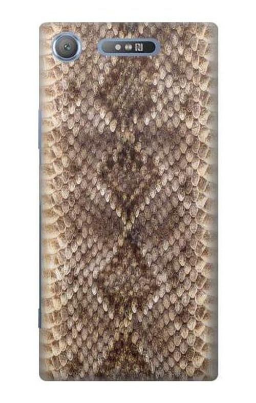 S2875 Rattle Snake Skin Graphic Printed Case Cover Custodia per Sony Xperia XZ1