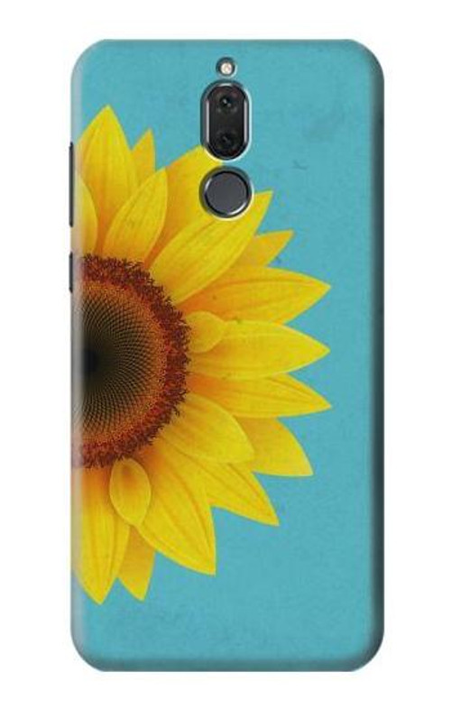 S3039 Vintage Sunflower Blue Case Cover Custodia per Huawei Mate 10 Lite