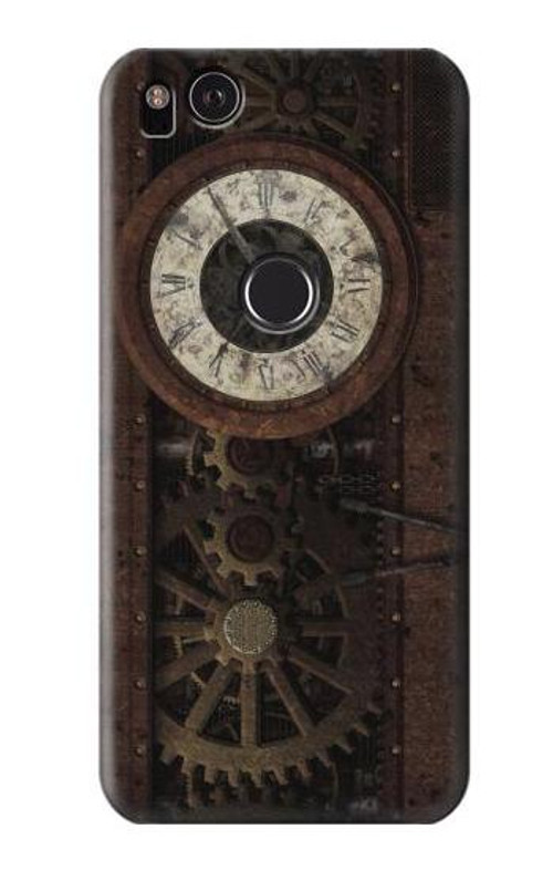 S3221 Steampunk Clock Gears Case Cover Custodia per Google Pixel 2