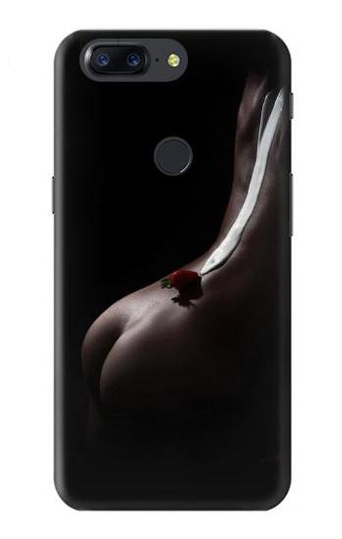S0546 Sexy Cream Strawberry Case Cover Custodia per OnePlus 5T