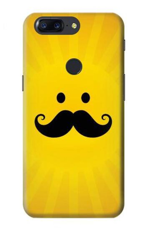 S1145 Yellow Mustache Sun Case Cover Custodia per OnePlus 5T
