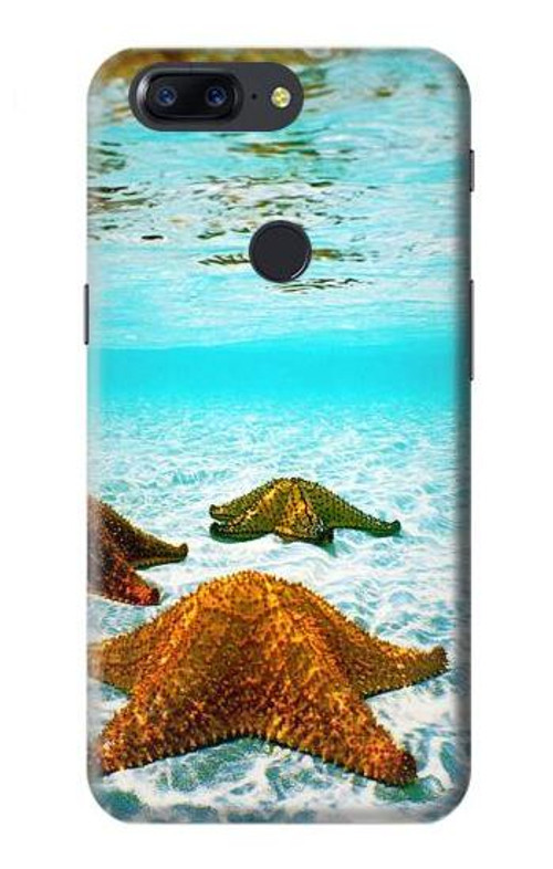 S1679 Starfish Sea Beach Case Cover Custodia per OnePlus 5T