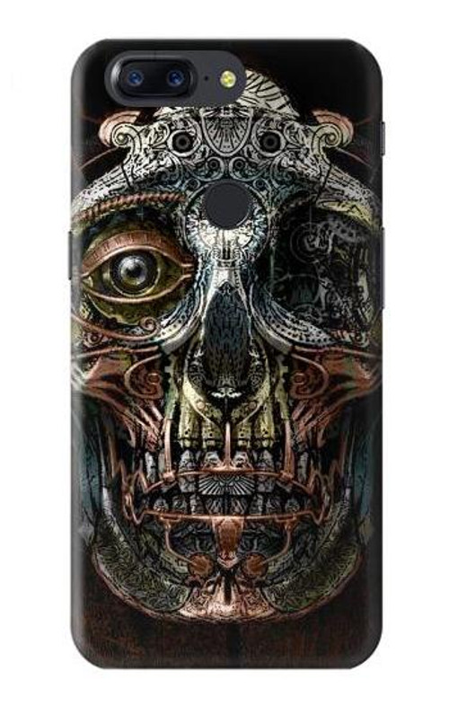 S1685 Steampunk Skull Head Case Cover Custodia per OnePlus 5T